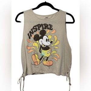 Juniors Disney Mickey Mouse “Inspire” sleeveless top with side ties